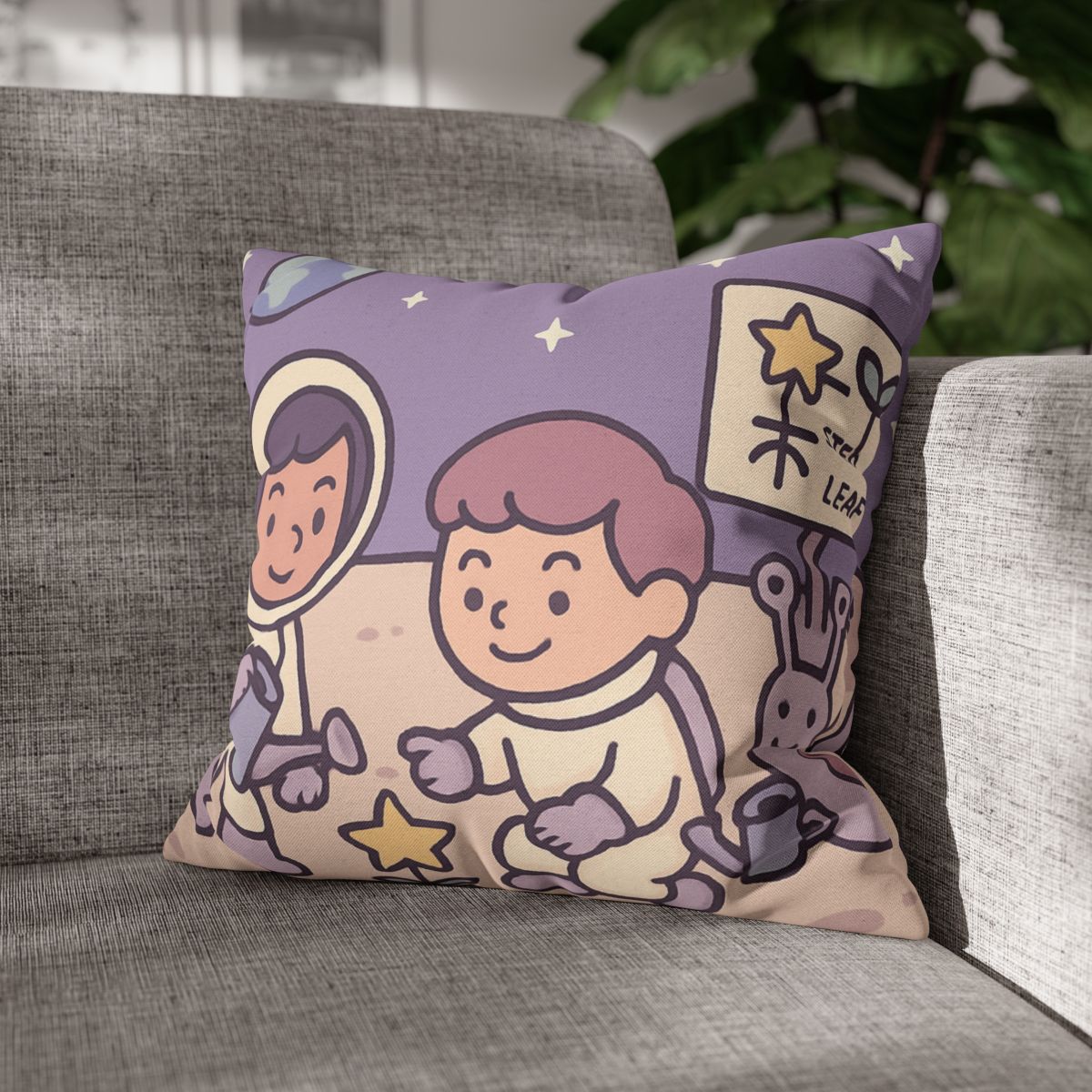 Moon Gardeners Planting Stardust Seeds soft cotton pillow cases