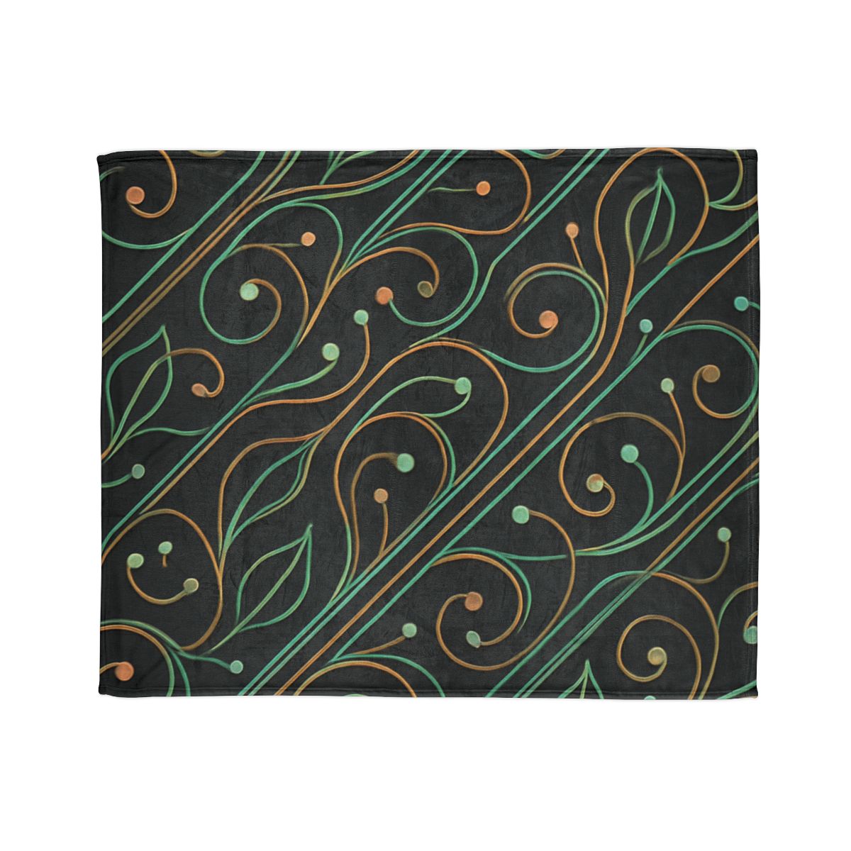 Vine Circuit Lattice soft fleece blankets