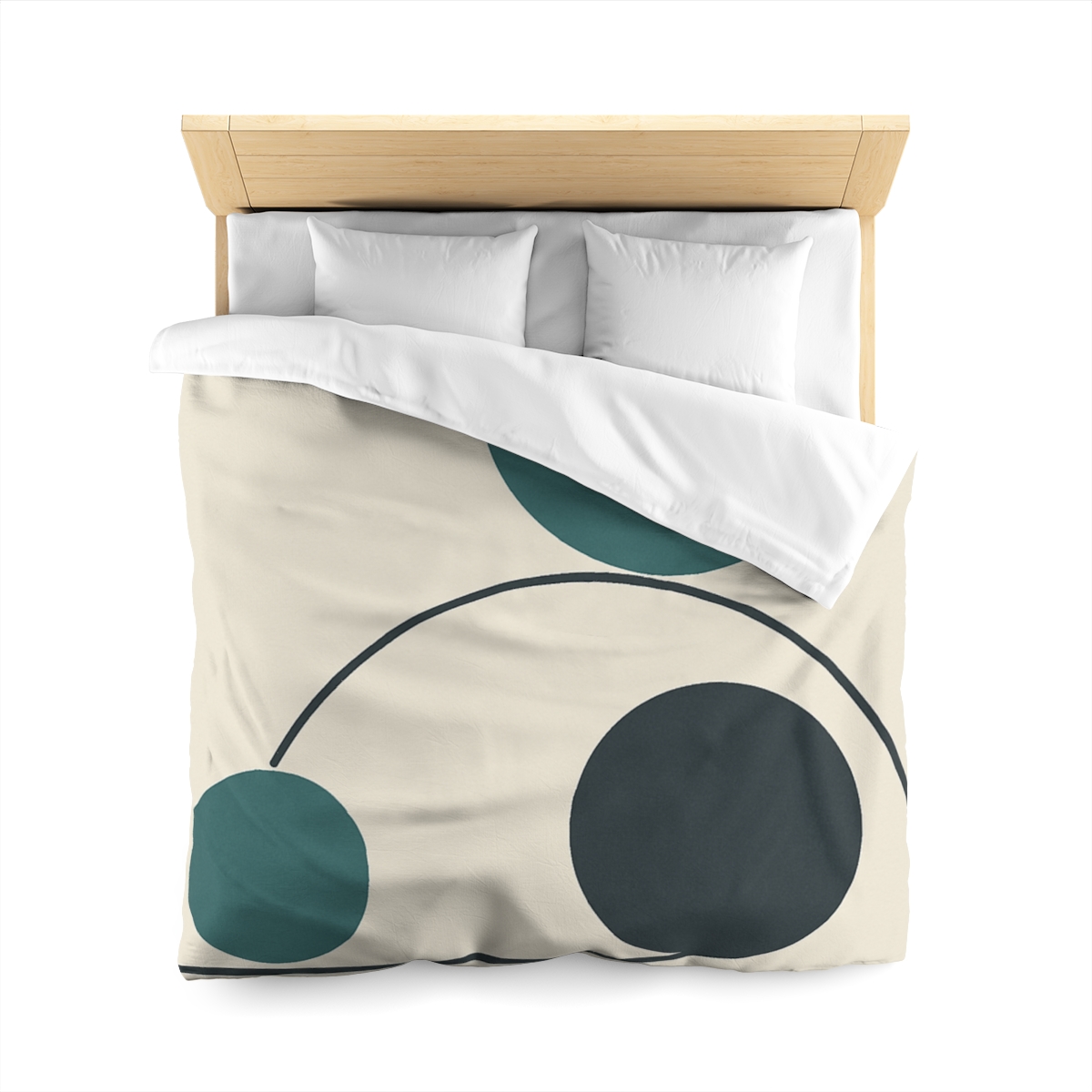 Offset Trio With Subtle Arc soft comforter duvets