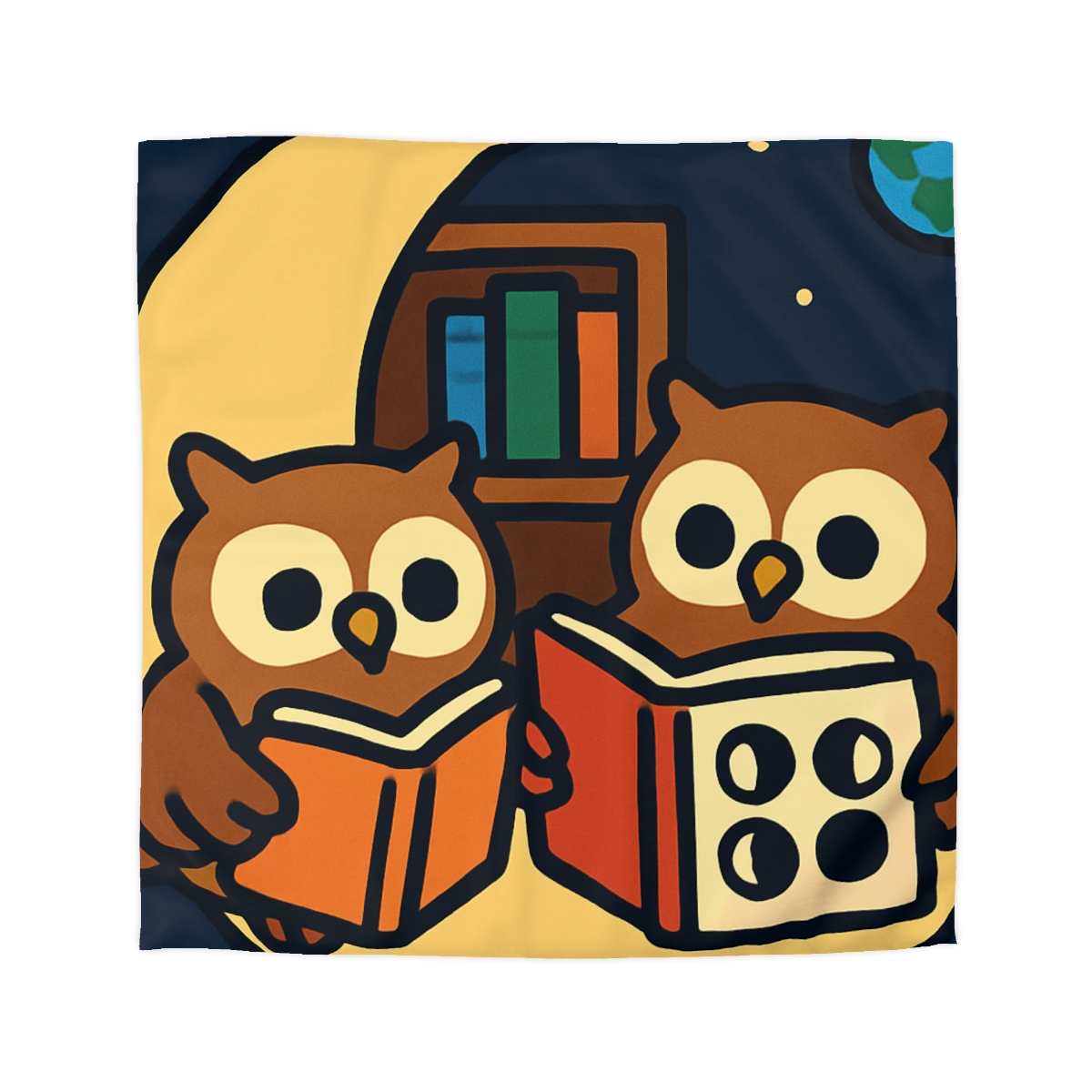 Lunar Library Owls custom duvets