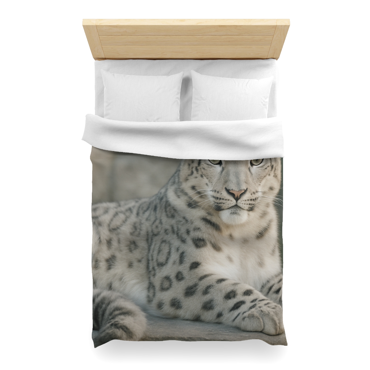 Hidden Realm Snow Leopard unique patterned duvets