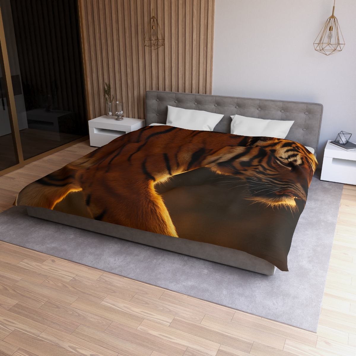 Forest Stalker Bengal Tiger personalized bedding duvets