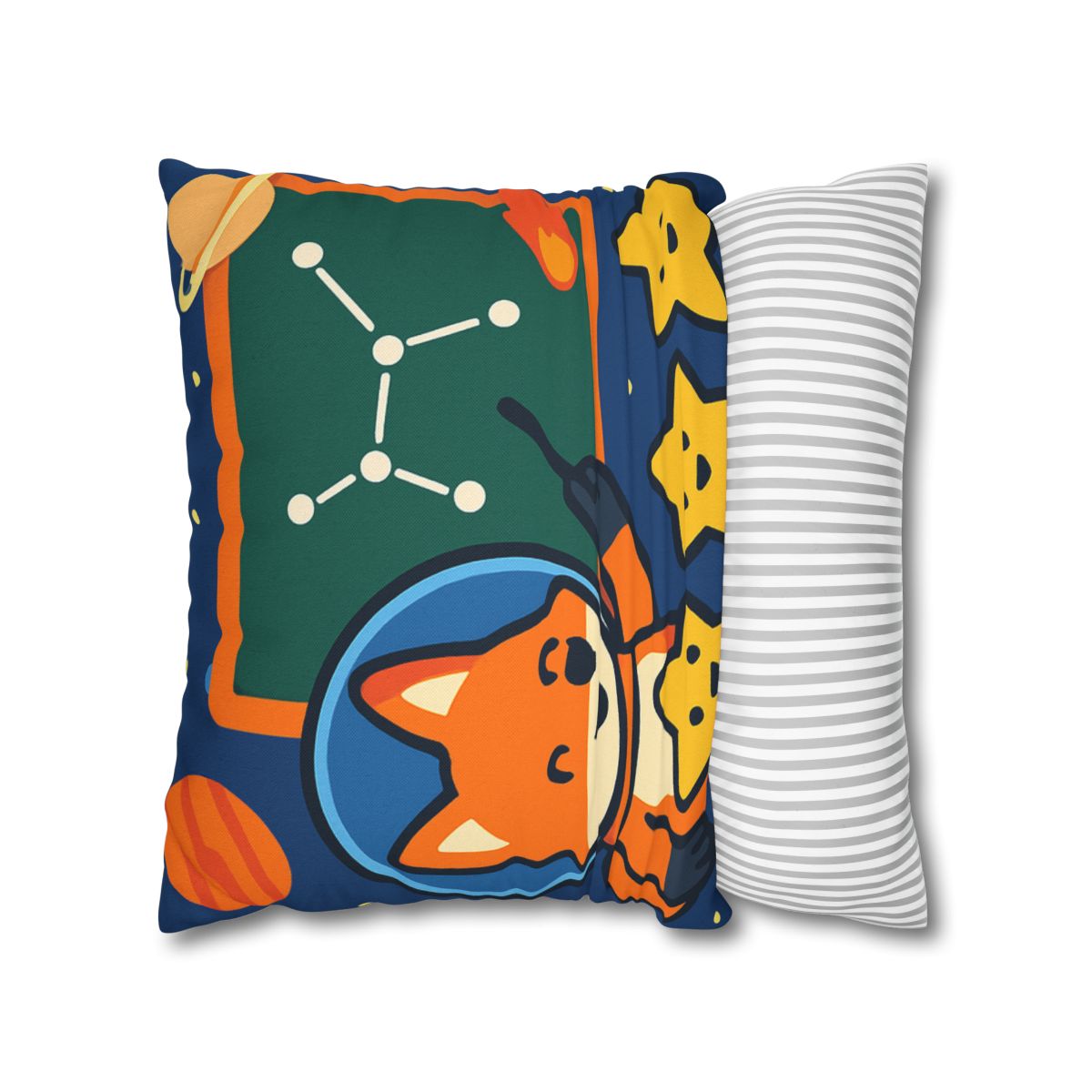 Comet Classroom Space Fox stylish decorative pillowcases