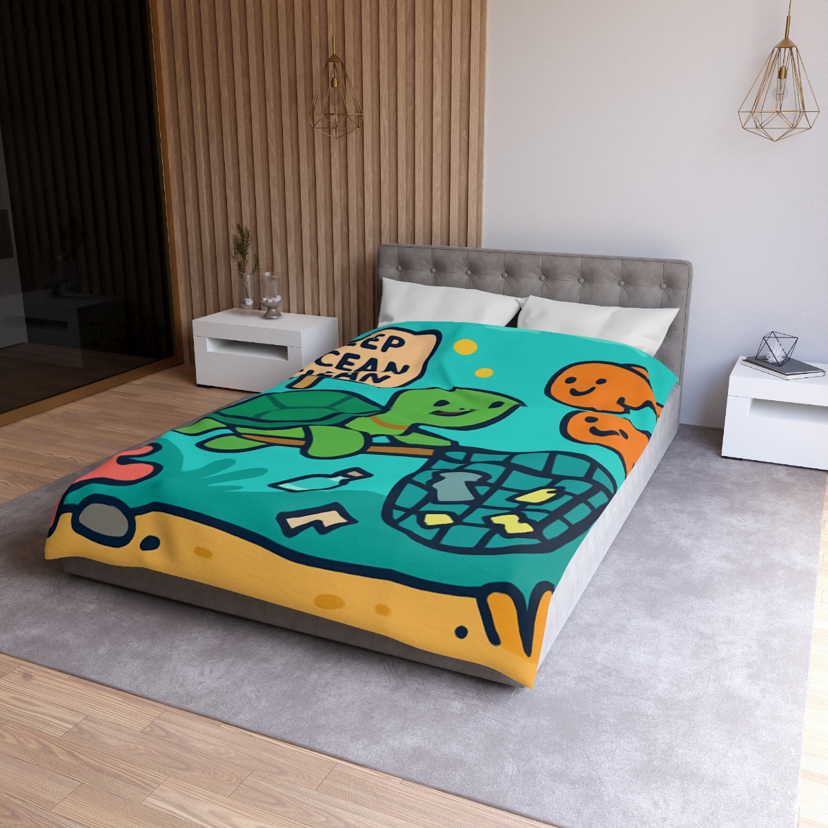 Coral Reef Clean Up Crew warm winter duvets