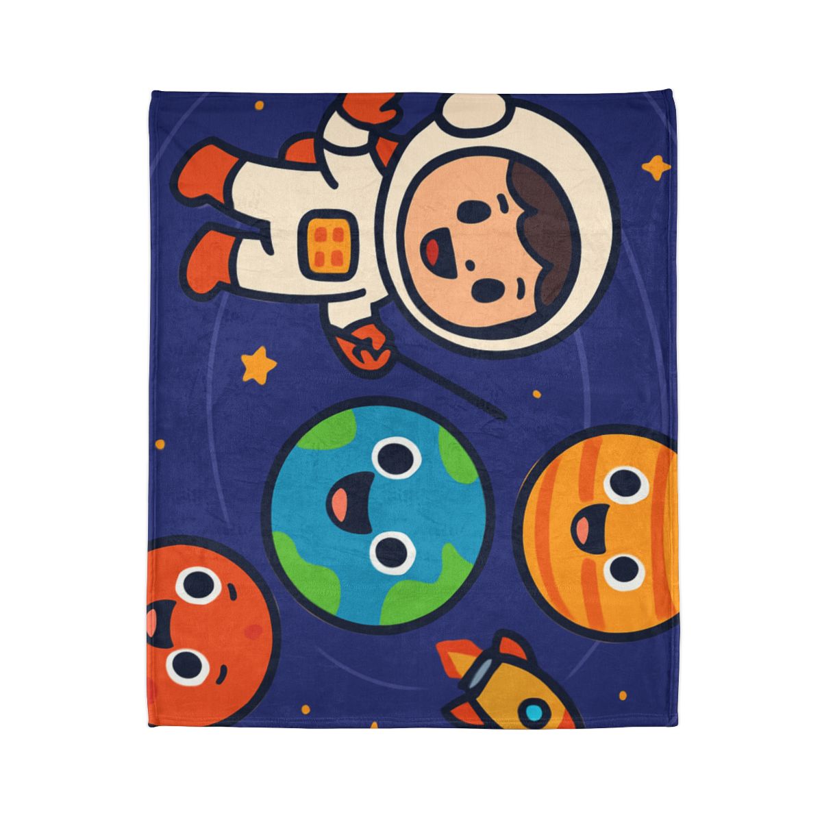 Galaxy School Of Friendly Planets soft fleece blankets