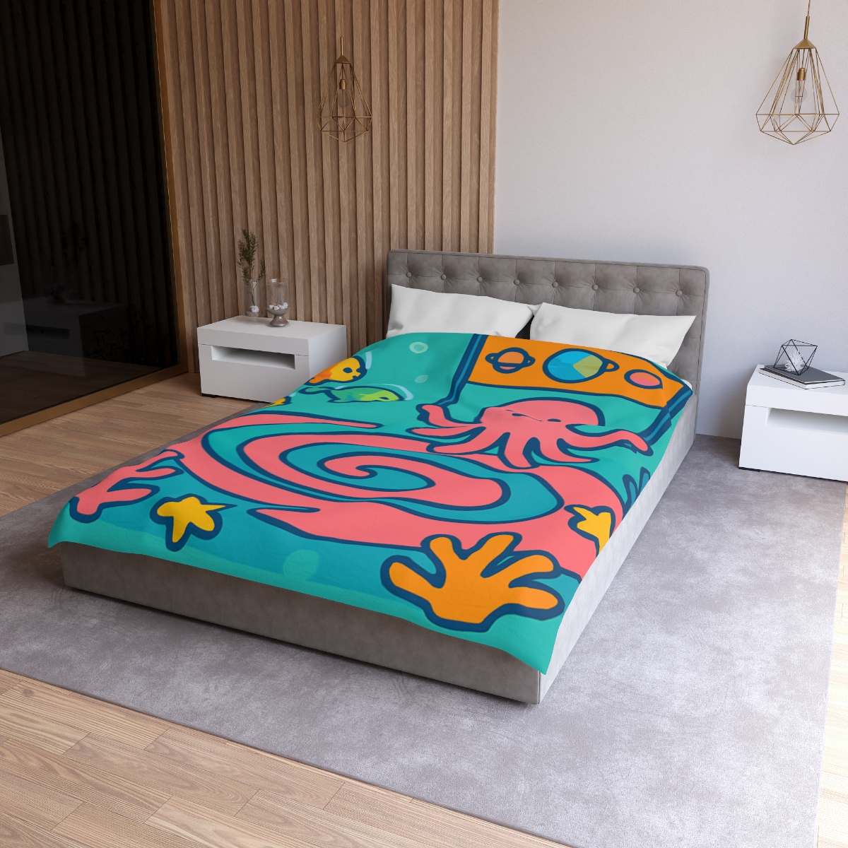 Rainbow Reef Planet Parade warm winter duvets