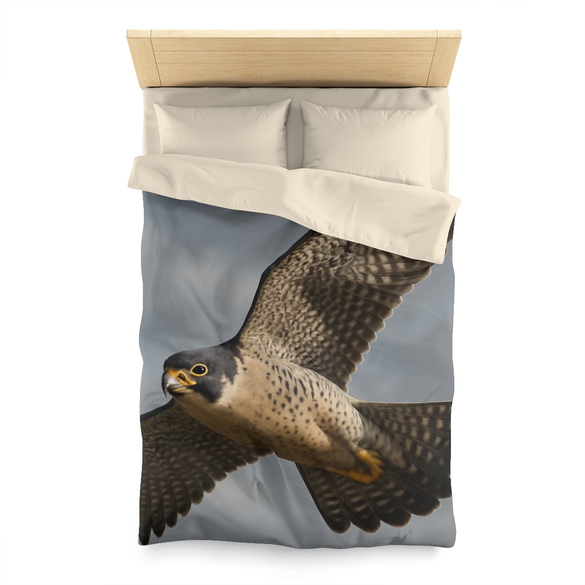 Sky Lance Peregrine Falcon personalized bedding duvets