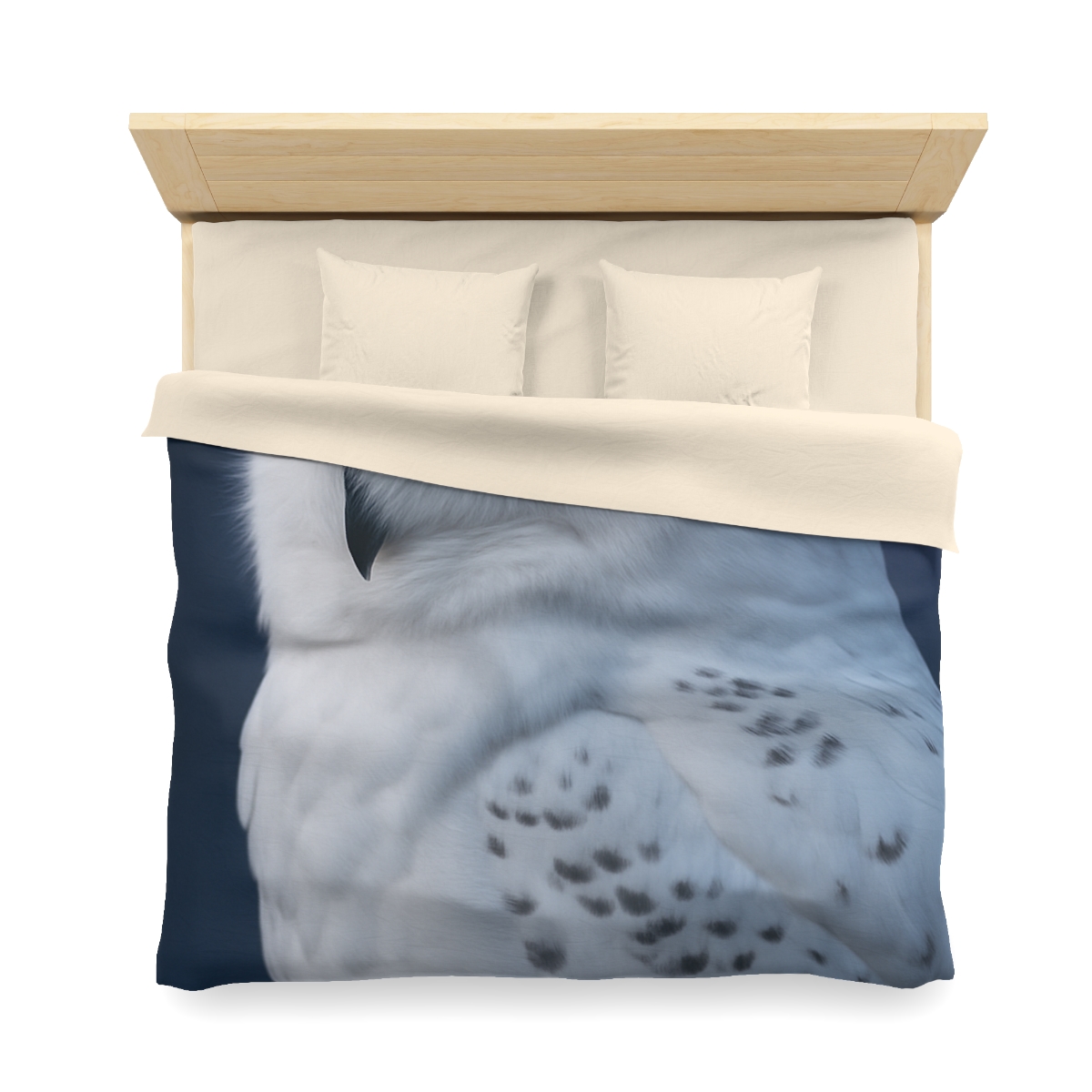 Twilight Watcher Snowy Owl warm winter duvets