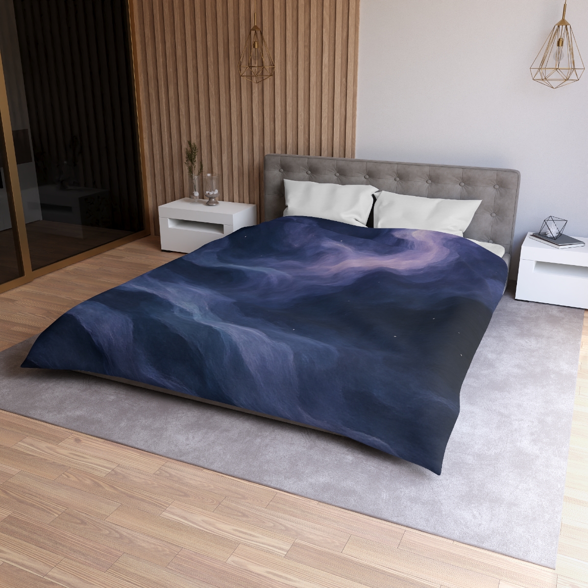 Nebula Lace Curtain designer printed duvets