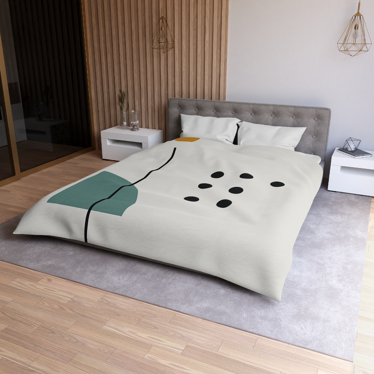 Sparse Meridian With Broken Grid trendy bedroom duvets