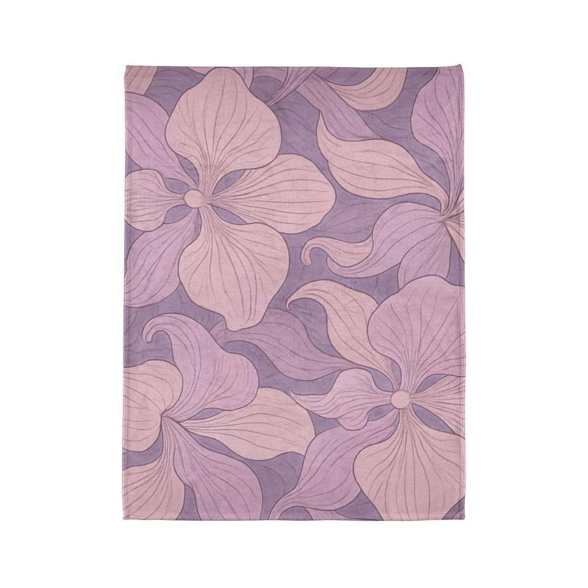 Orchid Veil Pattern personalized cozy blankets
