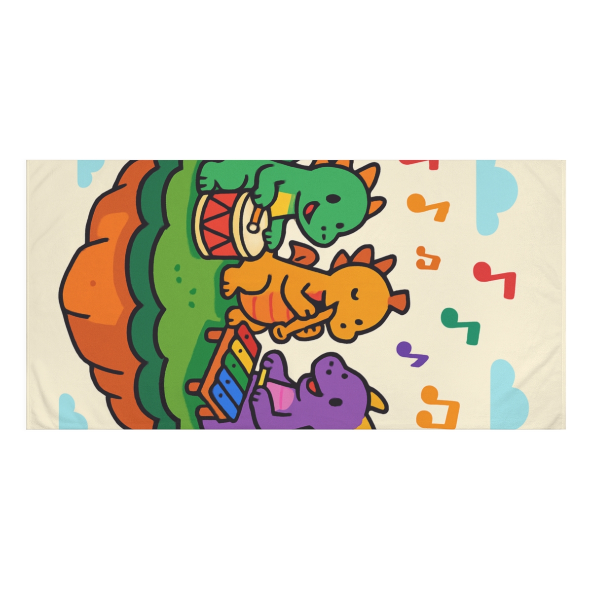 Sky Island Of Musical Dragons decorative home towels