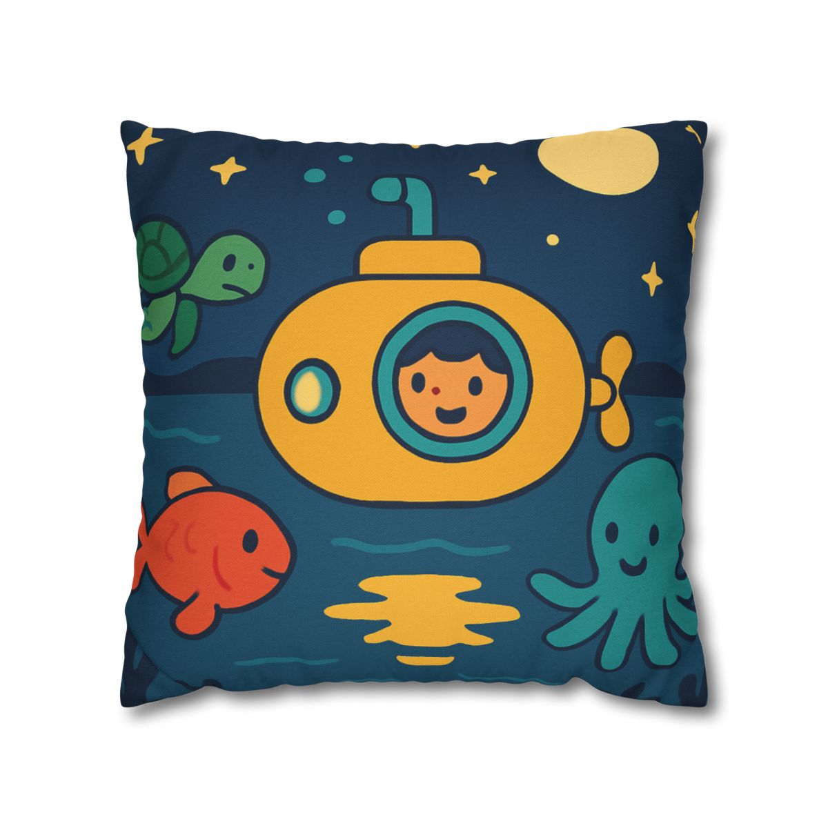 Starry Ocean Explorers soft cotton pillow cases