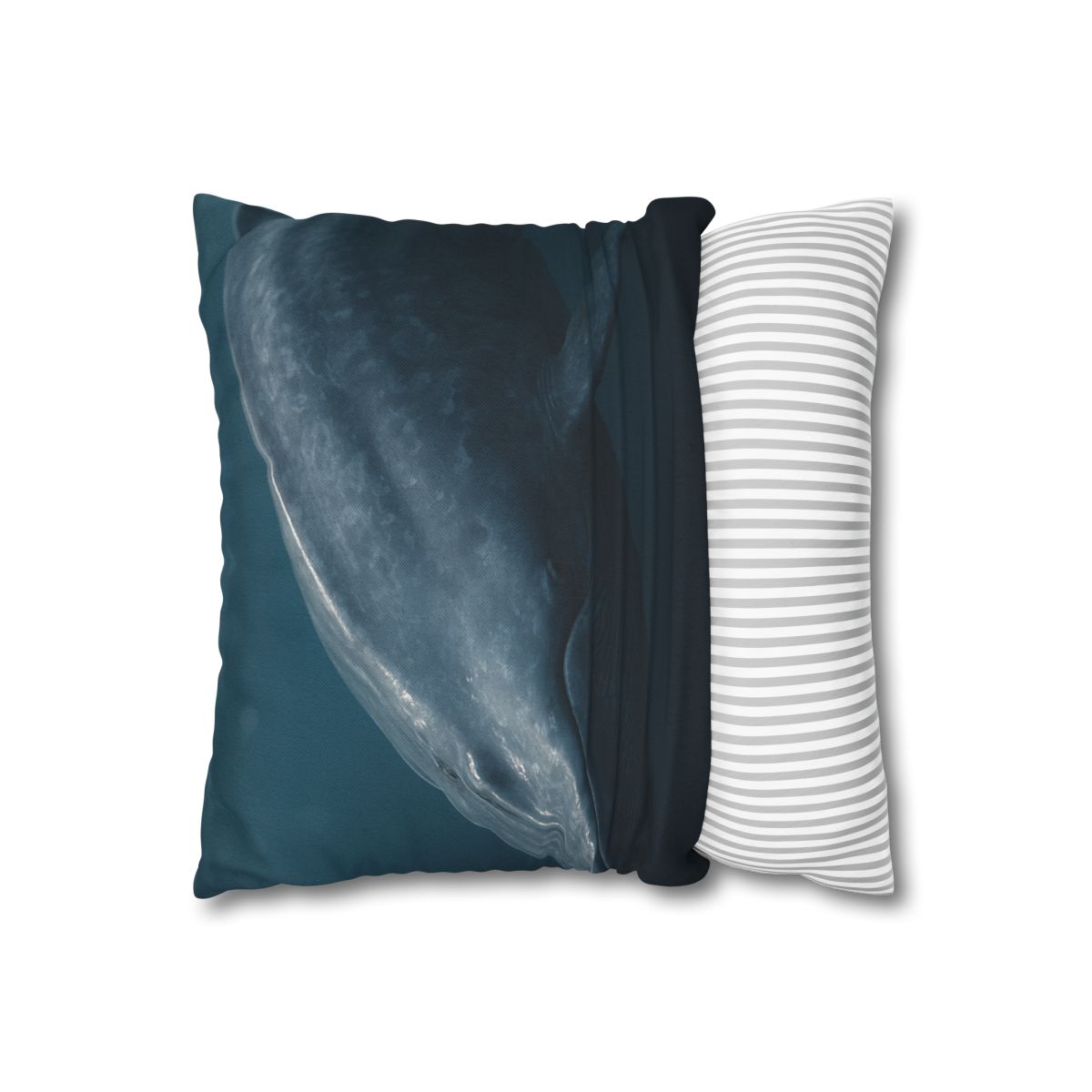 Silent Giant Blue Whale soft cotton pillow cases