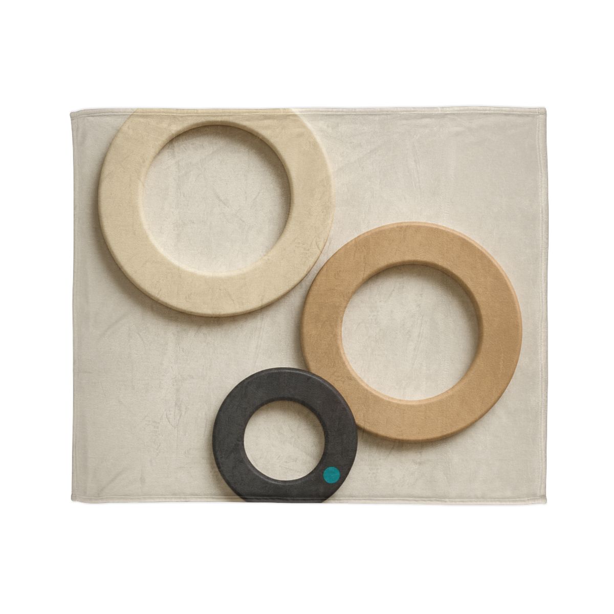 Three Balanced Rings personalized cozy blankets