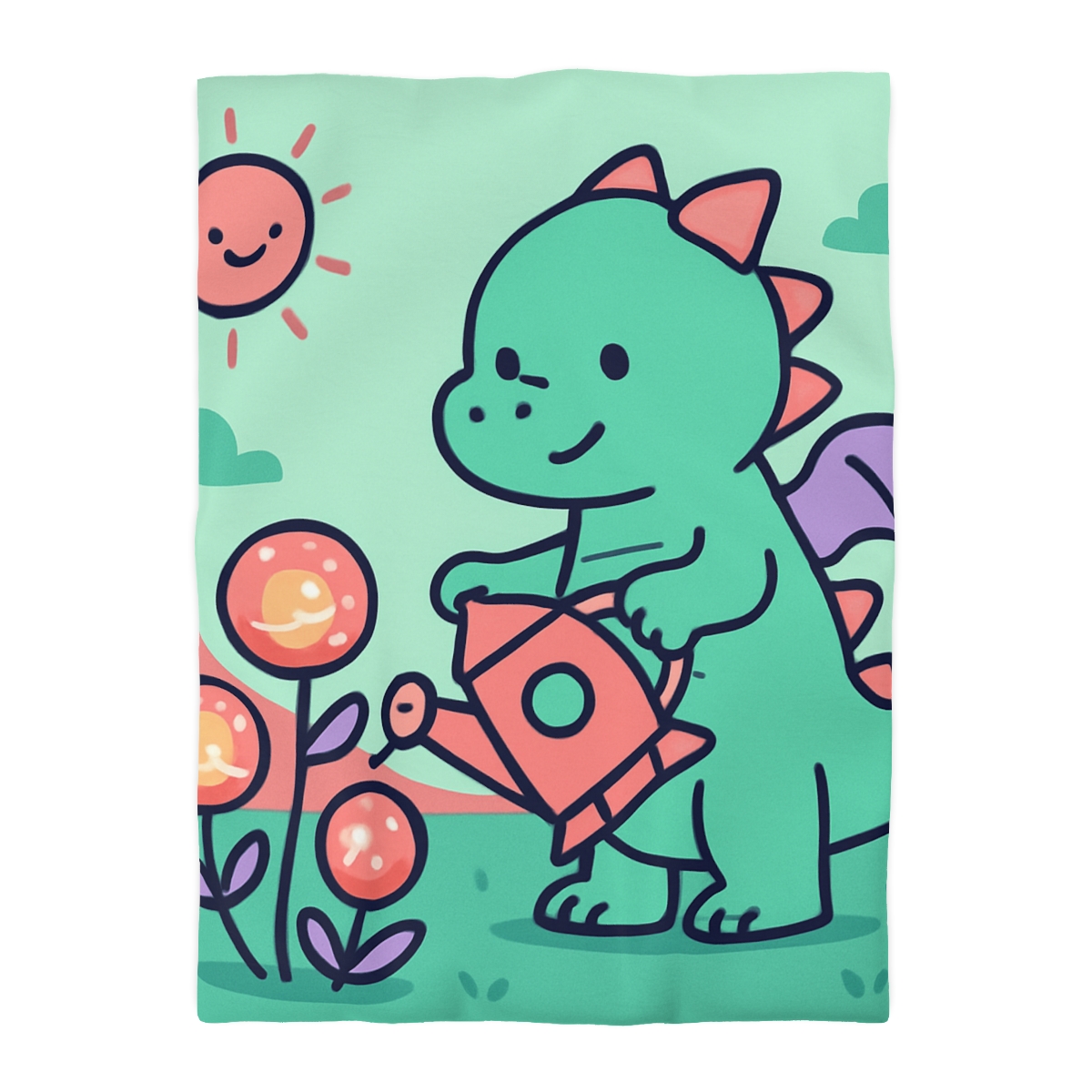 Cosmic Garden Dragon designer printed duvets