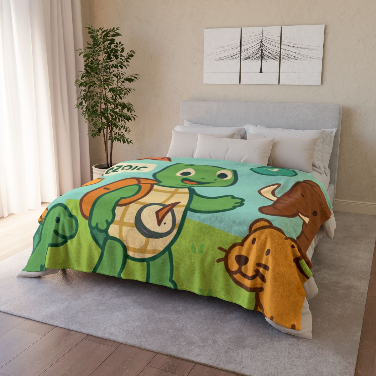 Time-Traveling Tortoise warm winter blankets