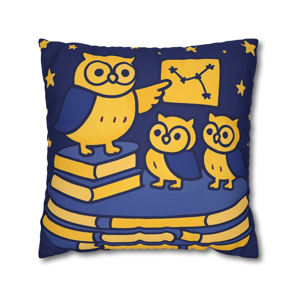 Starlight Library Run By Owls custom pillow cases