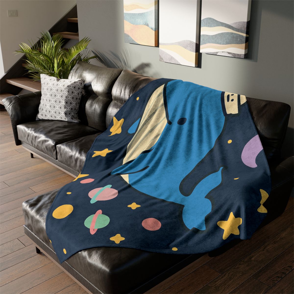 Starry Whale Adventure unique gift blanketscustom blankets