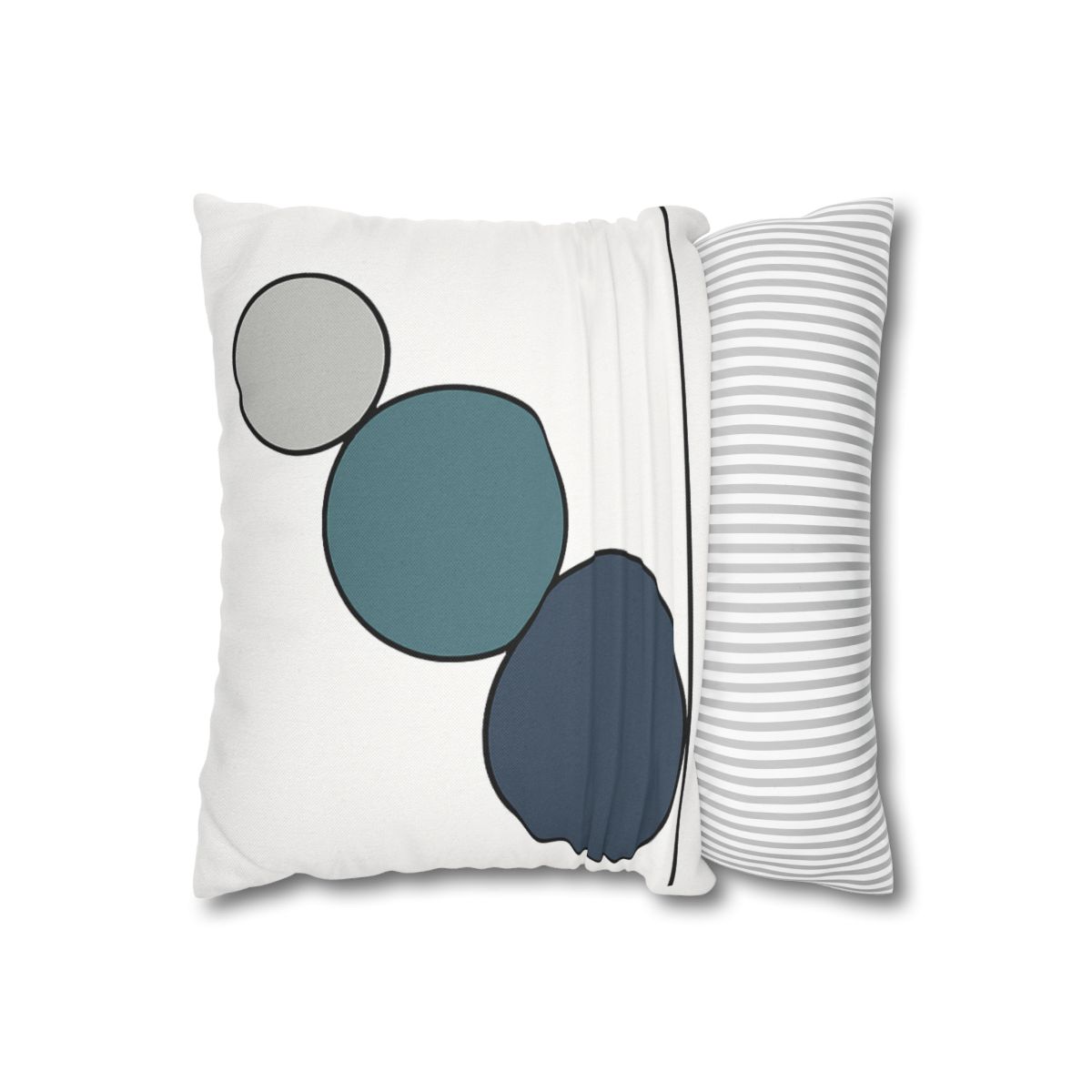 Staggered Circle Trio stylish decorative pillowcases