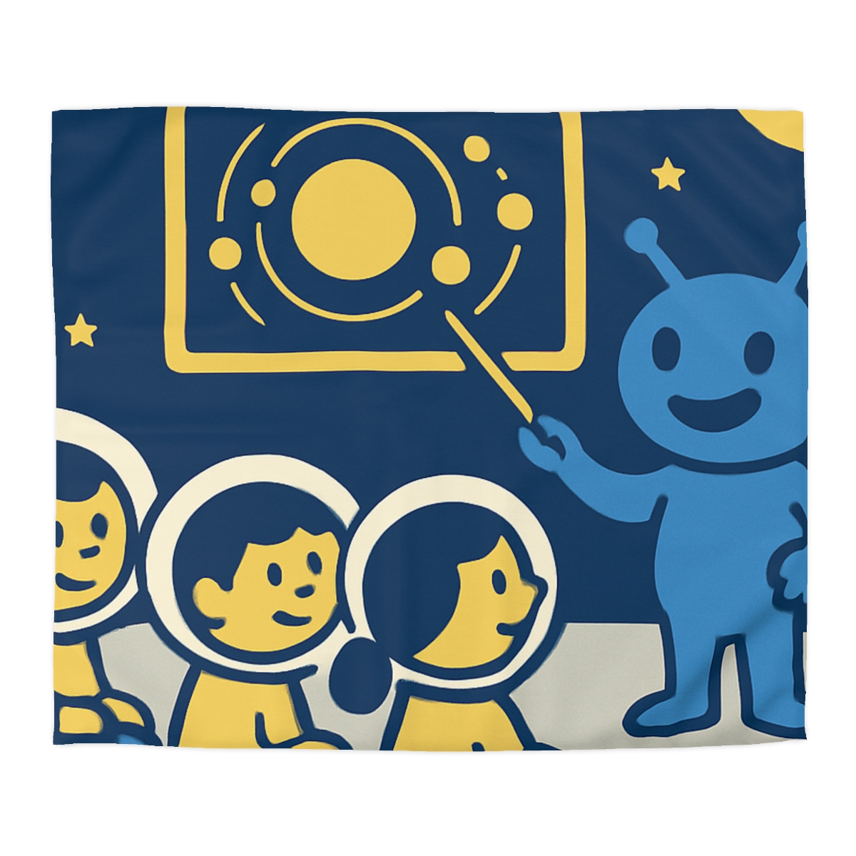 Celestial Classroom On The Moon duvets for gifts