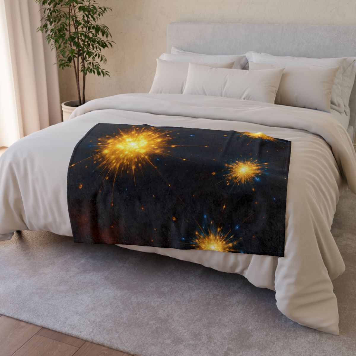 Photon Burst Constellation unique gift blankets