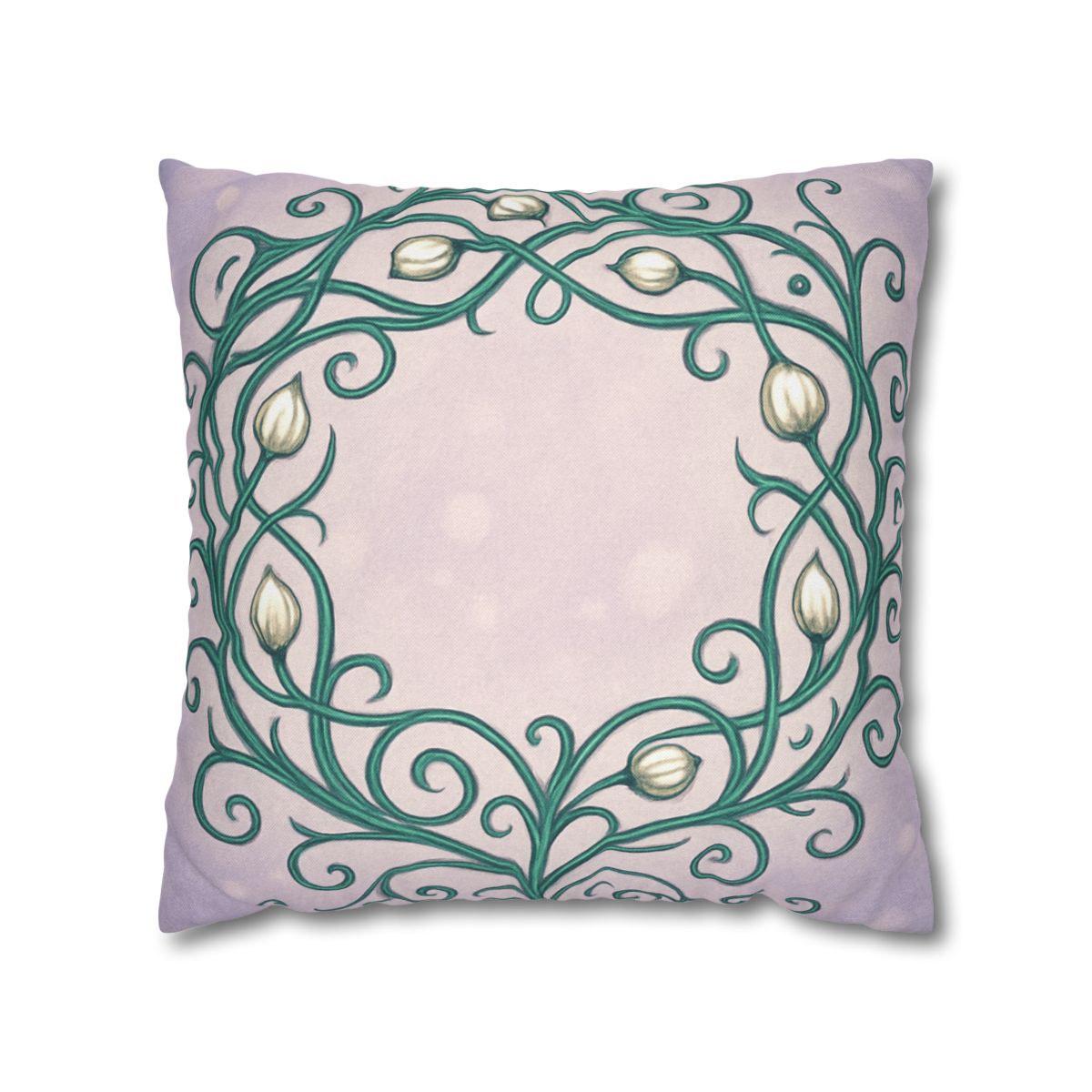 Vine Lattice Halo designer print pillow cases