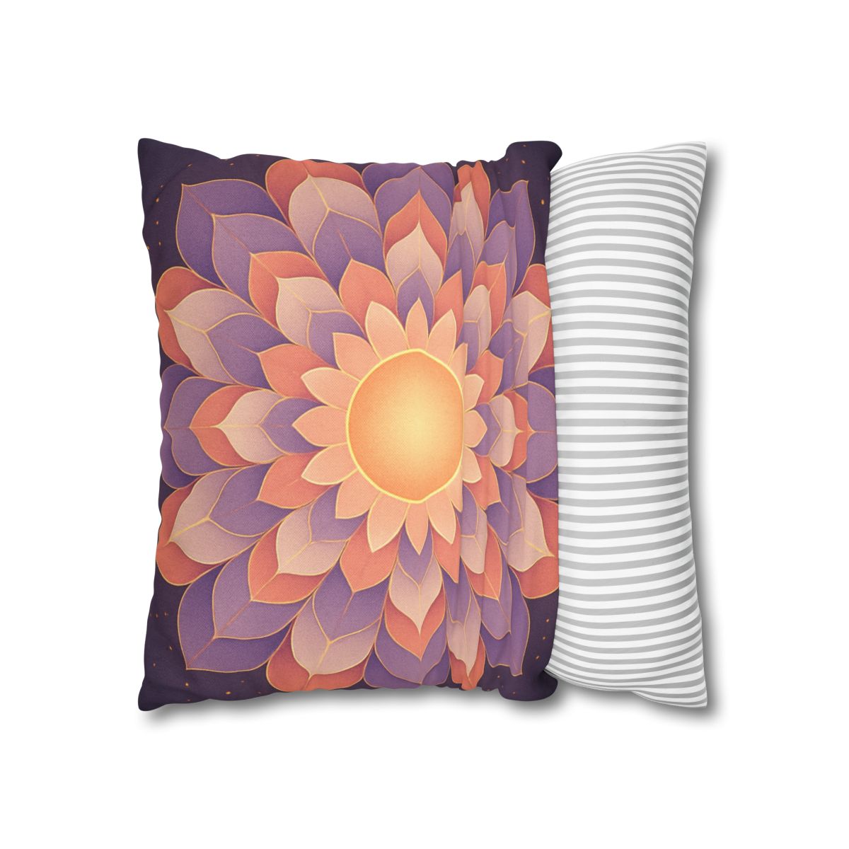 Petal Halo Mandala Drift unique gift pillow cases
