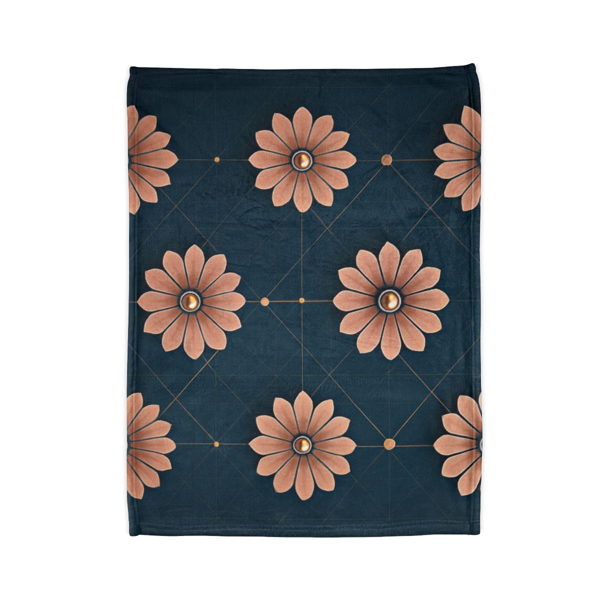 Blossom Orbit Grid decorative home blankets
