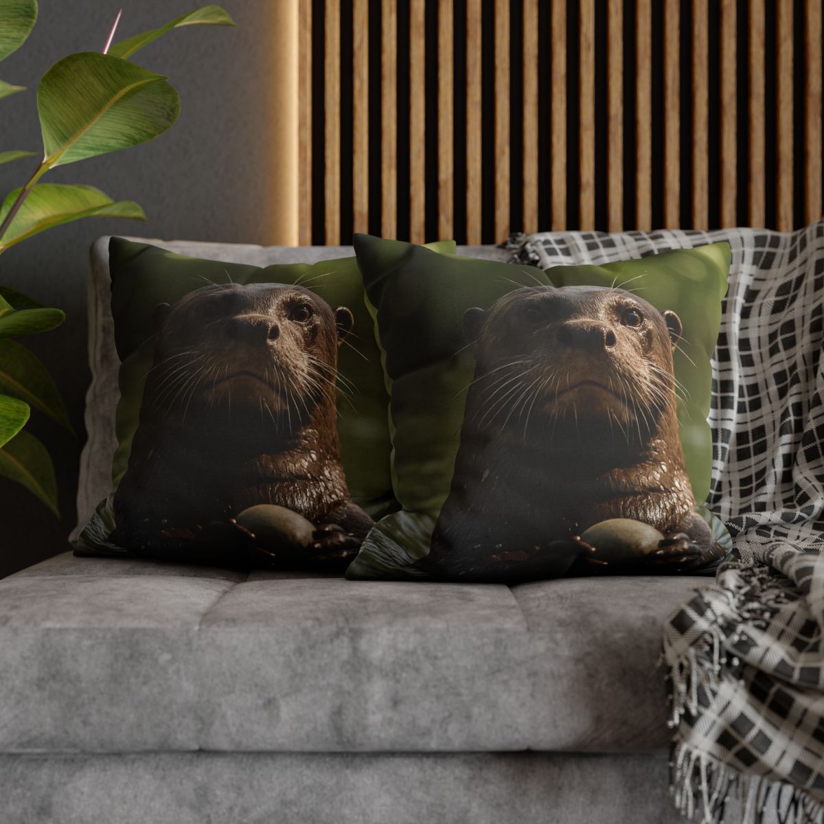 River Drift Giant Otter comfortable bedding pillow covers