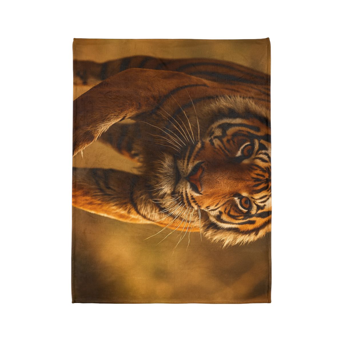 Crimson Stride Tiger custom blankets