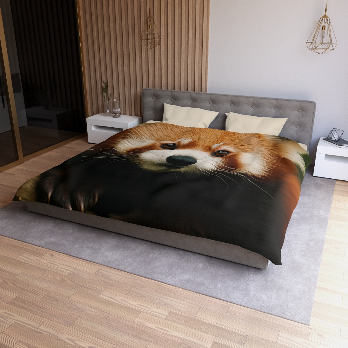 Bamboo Climber Red Panda soft comforter duvets