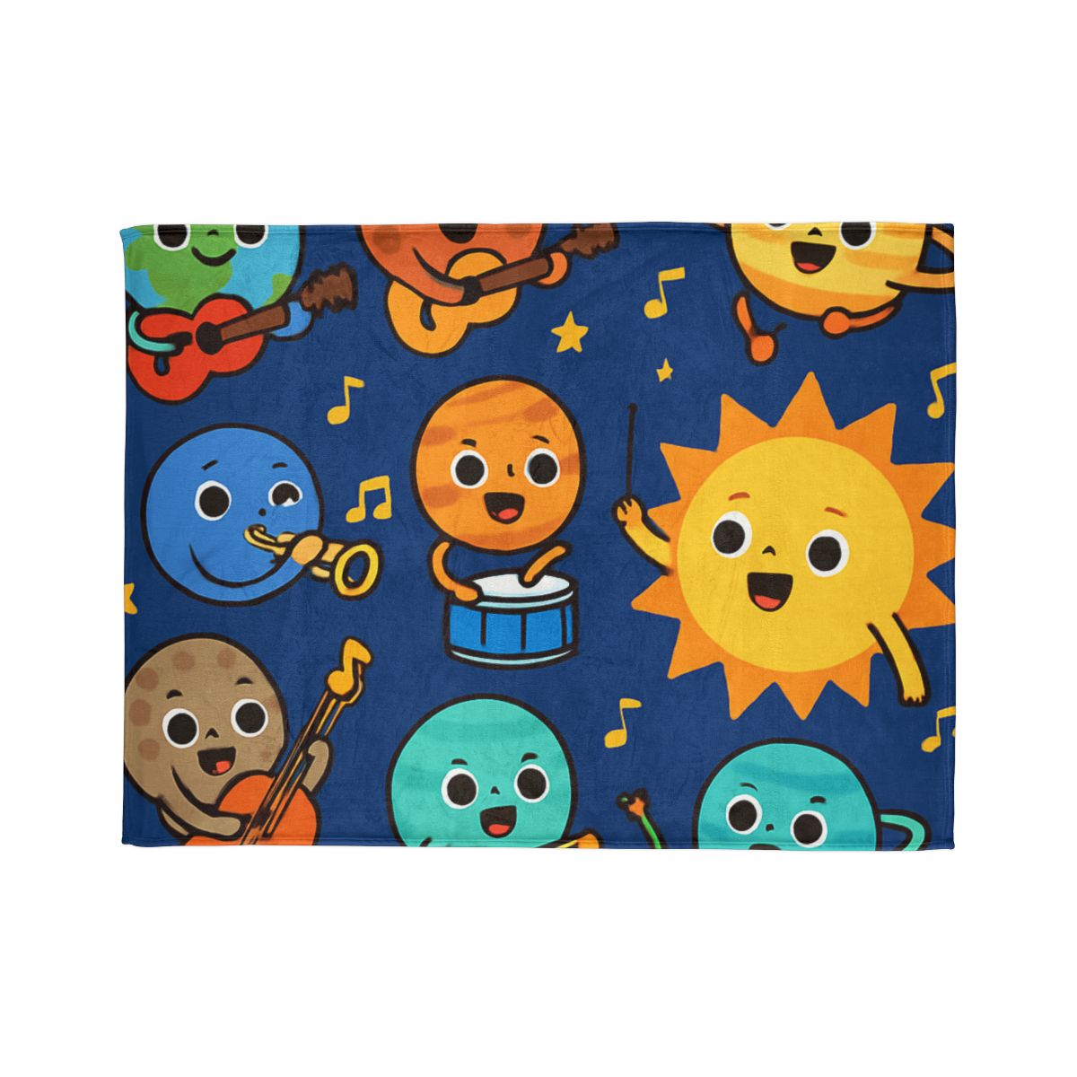 Planetary Music Band soft fleece blankets
