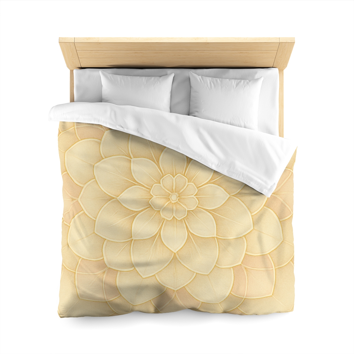 Petal Halo Lattice designer printed duvets