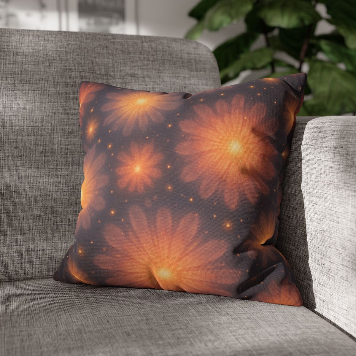 Photon Blossom Field designer print pillow cases