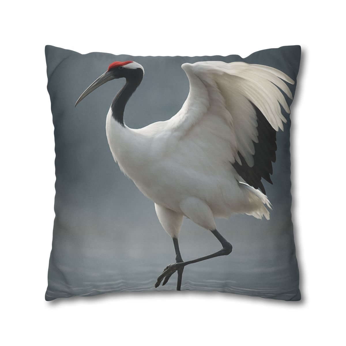 Mist Dancer Red Crowned Crane unique gift pillow cases