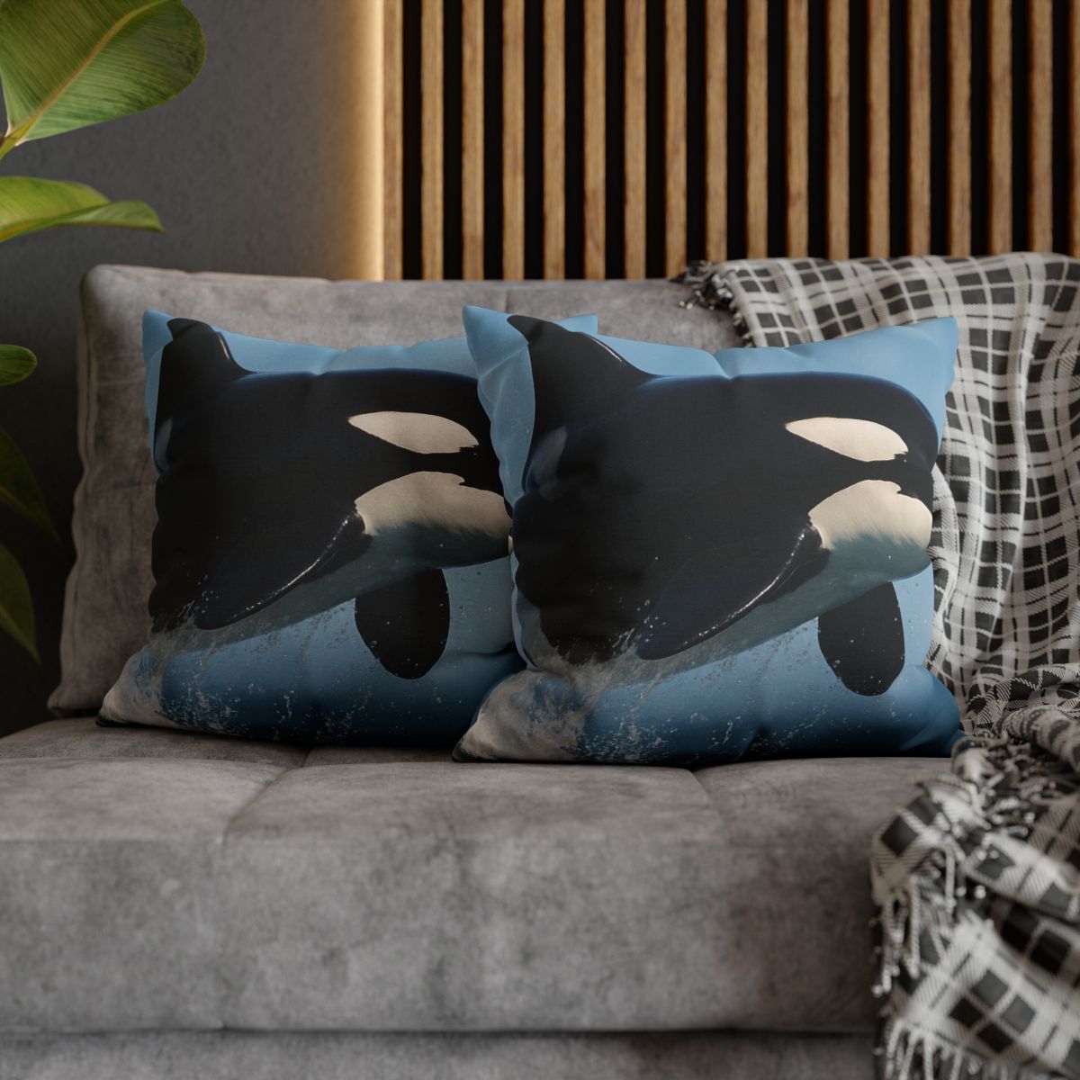 Tidal Monarch Orca comfortable bedding pillow covers