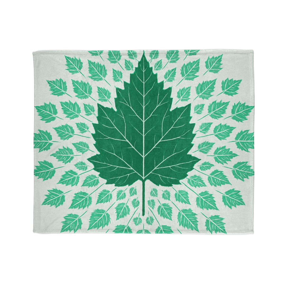 Fractal Leaf Radiance custom blankets