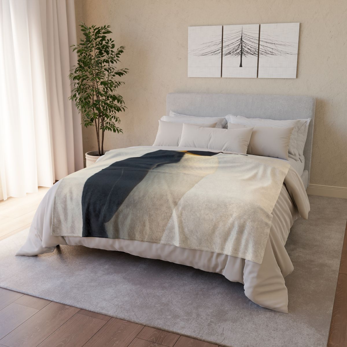 Aurora Hush Emperor Penguin decorative home blankets