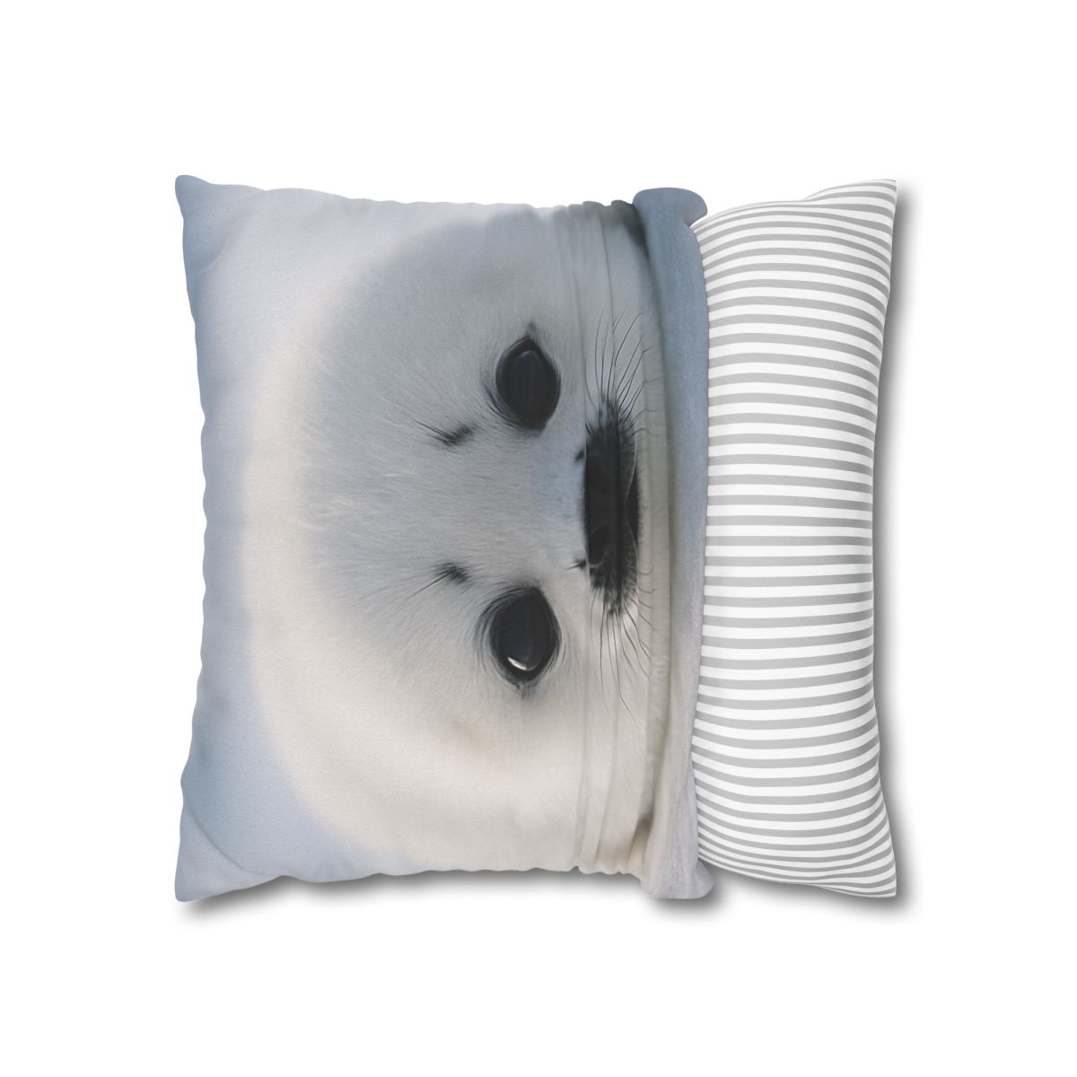 Snow Dream Harp Seal Pup stylish decorative pillowcases