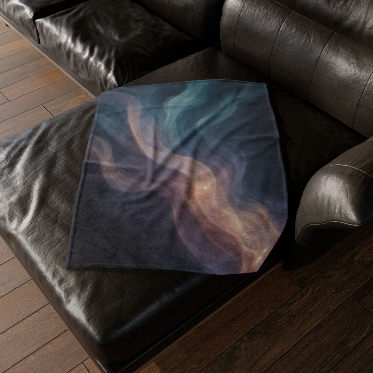 Prismatic Nebula Silk Drift soft fleece blankets
