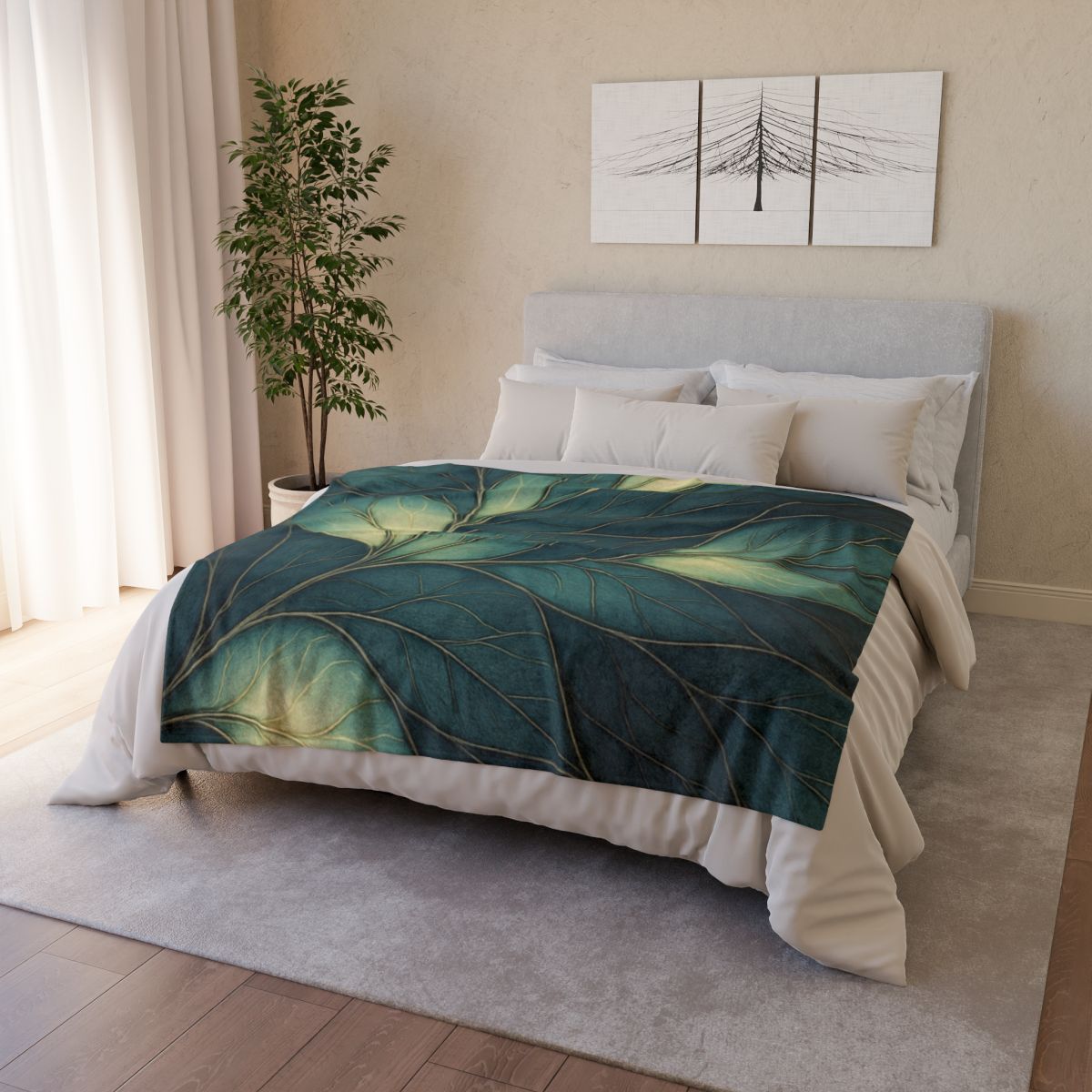 Vein Lattice Aurora Bloom stylish throw blankets