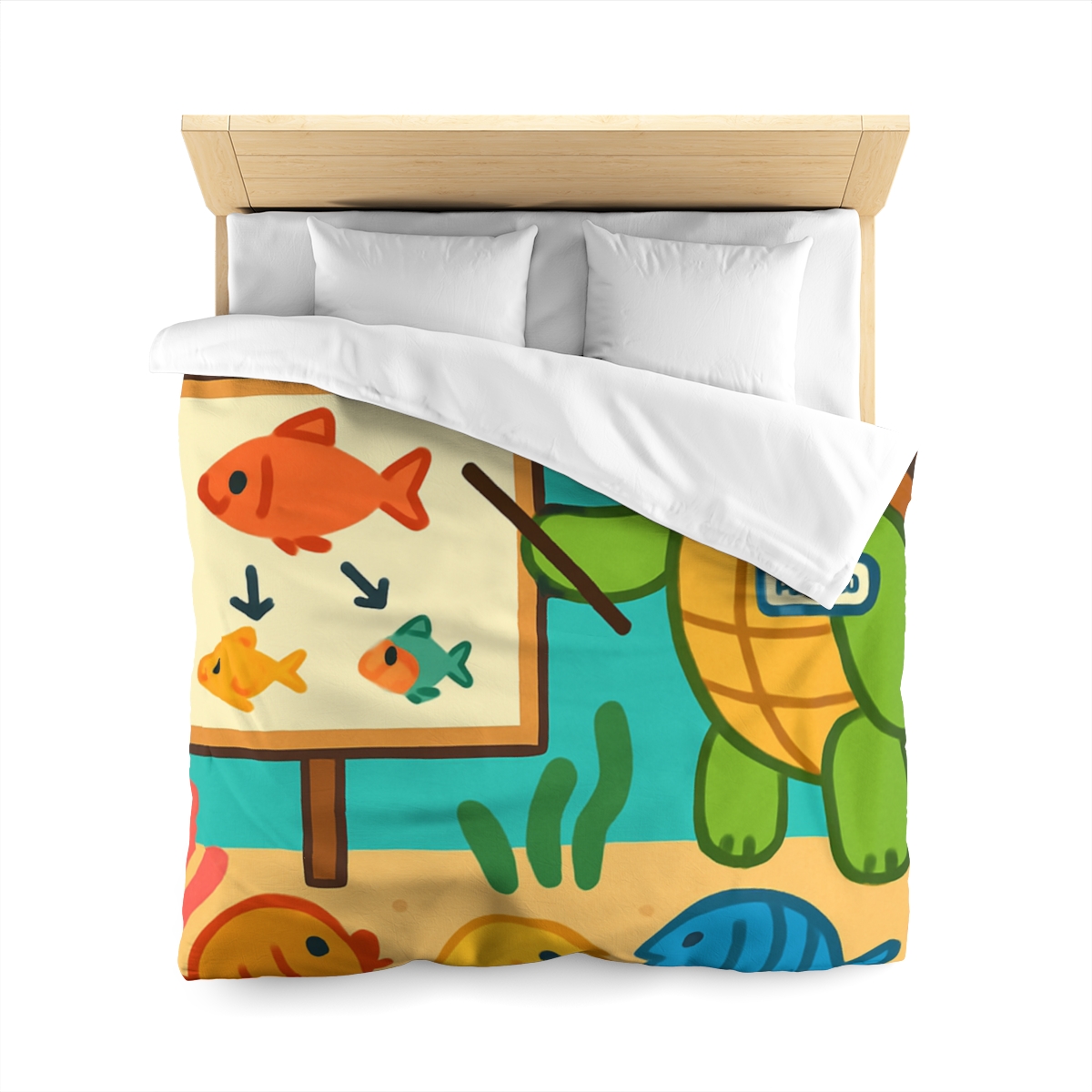 Coral Classroom Sea Turtle Guide trendy bedroom duvets