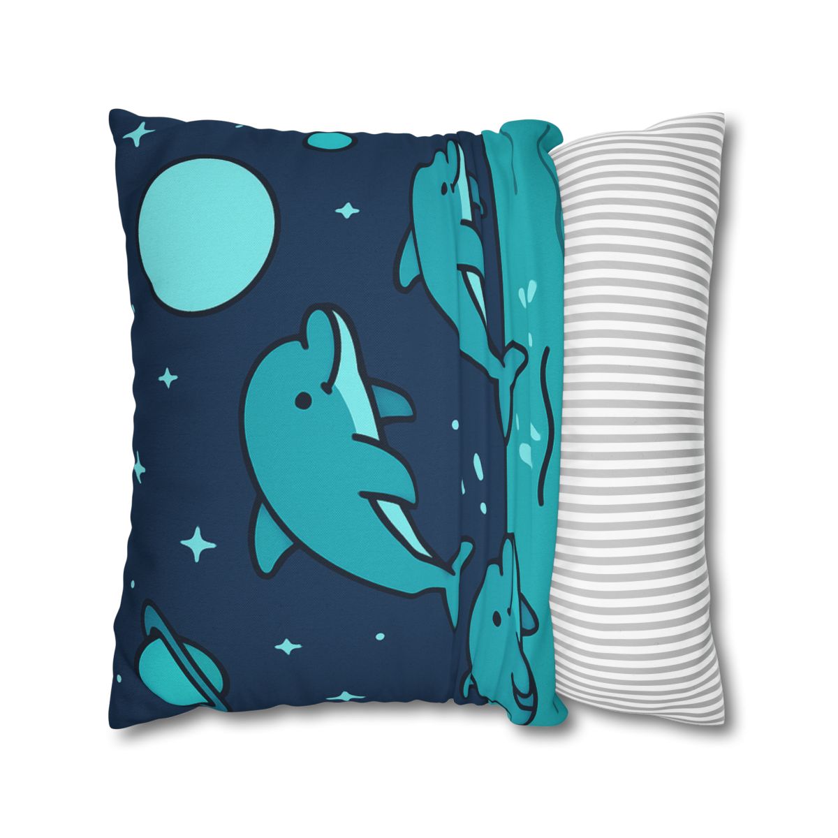 Starlight Sea And The Cosmic Dolphins custom pillow cases