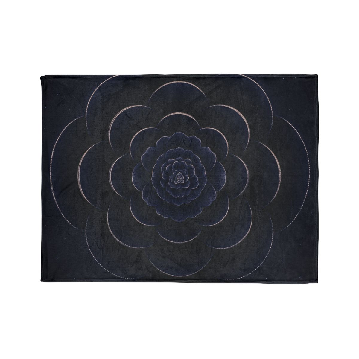 Petal Eclipse Rosette designer printed blankets
