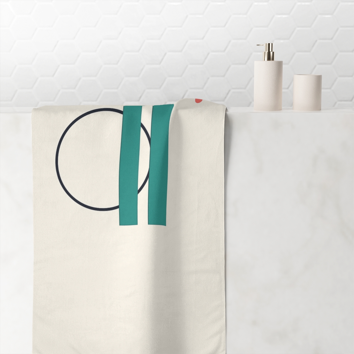 Offset Ring With Split Bars personalized bath towels