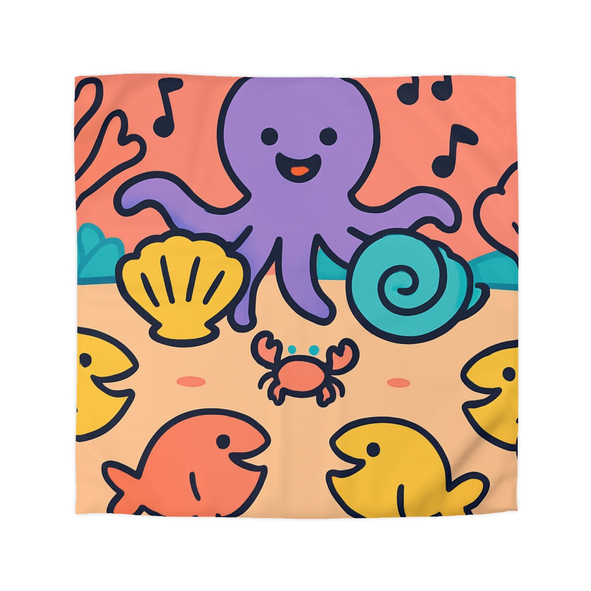 Coral Concert Undersea unique patterned duvets