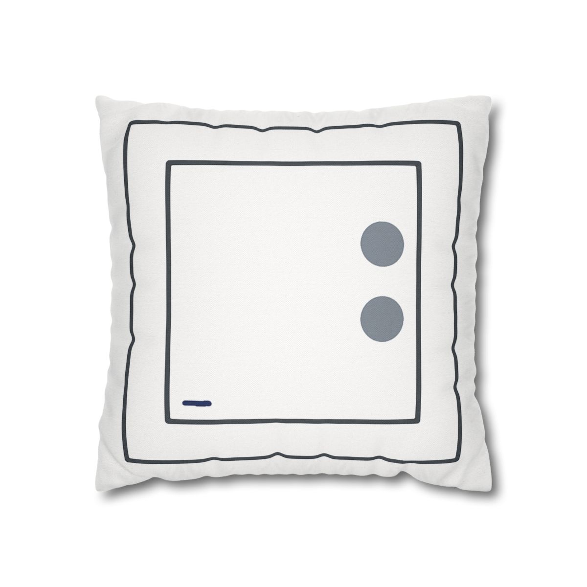 Nested Square With Sliding Circle Pair personalized pillow covers