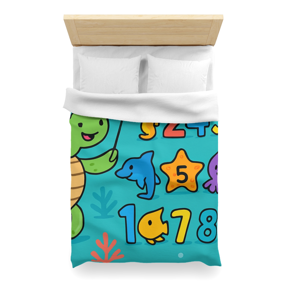 The Coral Reef Number Parade warm winter duvets