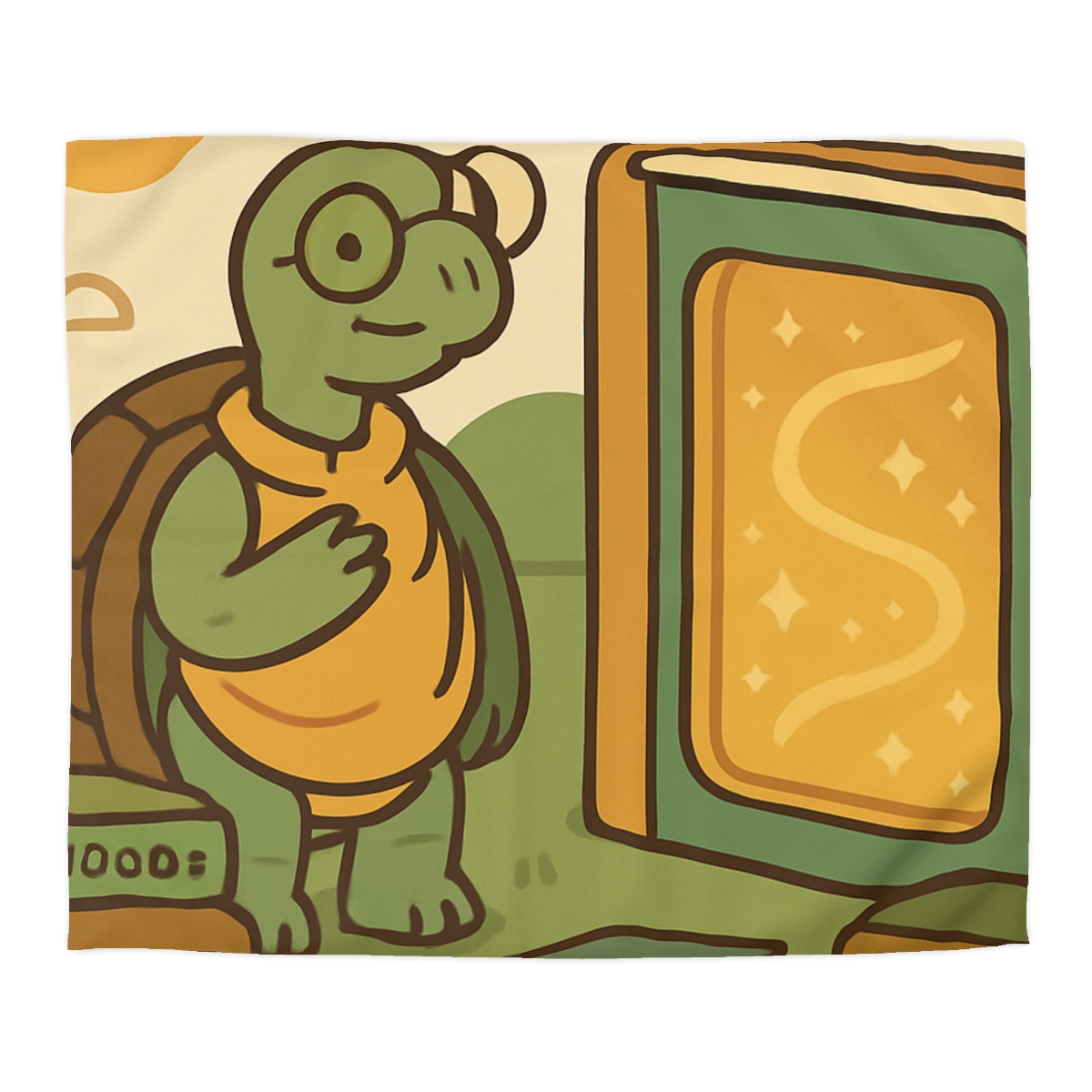 Time Traveling Tortoise Library warm winter duvets